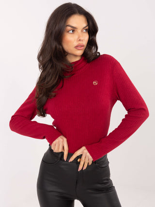Sweter-LK-SW-510184.01P-bordowy