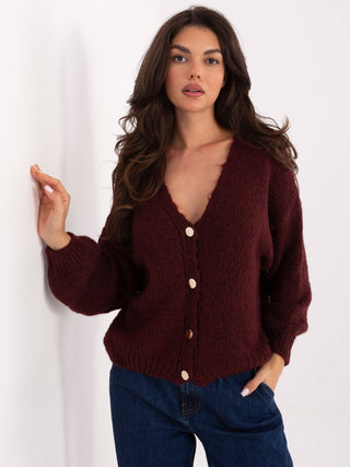 Sweter-MI-SW-0309.89-bordowy