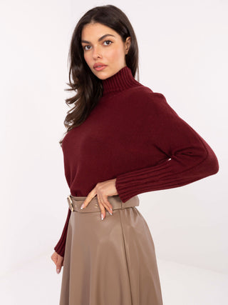 Sweter-IT-SW-8003.18P-bordowy