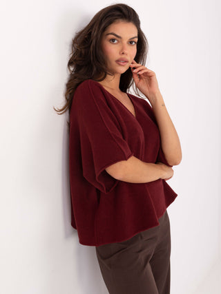 Sweter-IT-SW-2202.52-bordowy