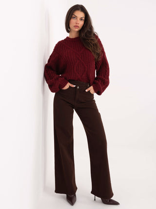 Sweter-IN-SW-33831.25-bordowy
