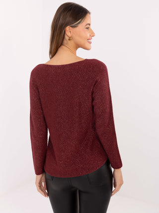 Sweter-IT-SW-0110.84-bordowy
