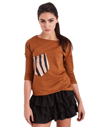 Bluzka-PL-BZ-1694.08-jasny brązowy