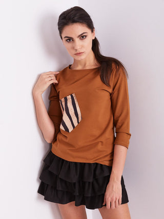 Bluzka-PL-BZ-1694.08-jasny brązowy