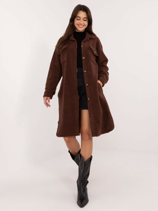 Koszula-DHJ-KS-19806.12X-brązowy