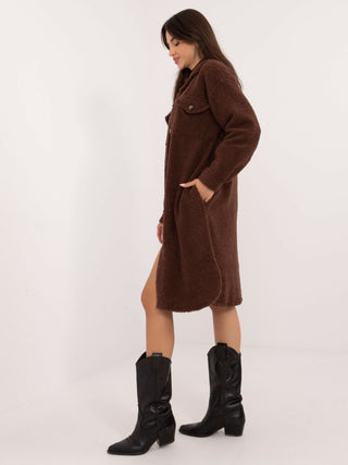 Koszula-DHJ-KS-19806.12X-brązowy