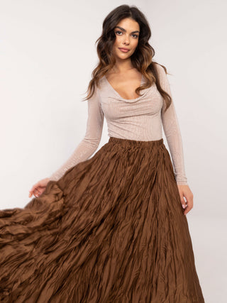 Spódnica-DHJ-SD-19990.18X-brązowy