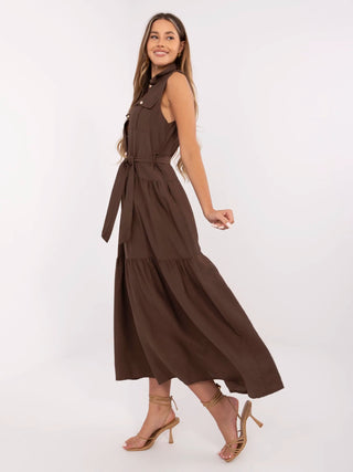 Sukienka-MI-SK-A5032.70P-brązowy