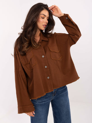 Koszula-IT-KS-FL5779.87-brązowy