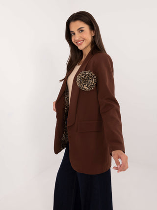 Marynarka-DHJ-MA-19782.33-brązowy