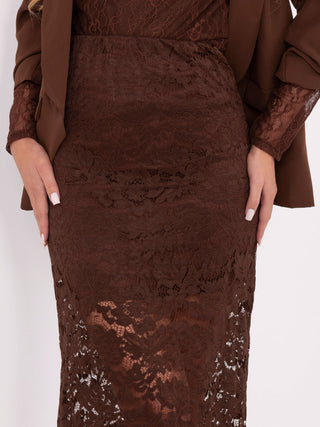 Spódnica-MI-SD-G9137.16P-brązowy