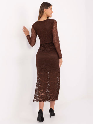 Spódnica-MI-SD-G9137.16P-brązowy