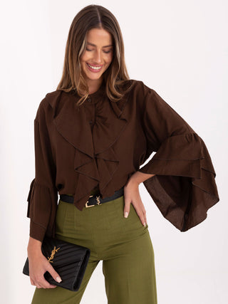 Koszula-MI-KS-32330.05P-brązowy