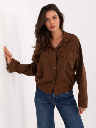 Koszula-IT-KS-FL9273.86-brązowy