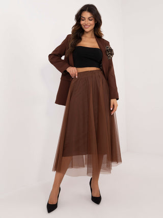 Spódnica-DHJ-SD-19568.13X-brązowy