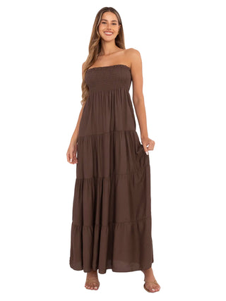 Sukienka-MI-SK-A2596.97-brązowy