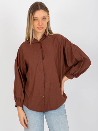 Koszula-TO-KS-7134.87P-brązowy