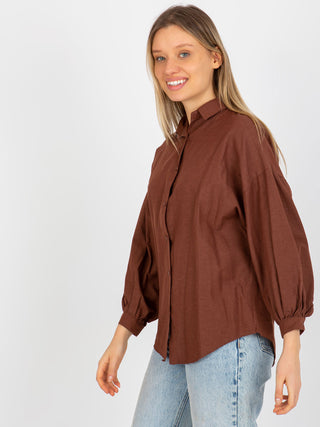 Koszula-TO-KS-7134.87P-brązowy