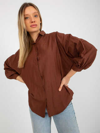 Koszula-TO-KS-7134.87P-brązowy