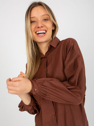 Koszula-TO-KS-7134.87P-brązowy