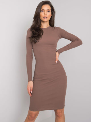 Sukienka-RV-SK-5131.18P-brązowy