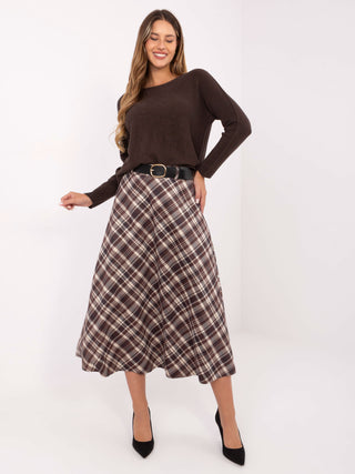 Spódnica-MI-SD-8400.17-brązowy