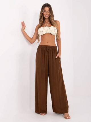 Spodnie-MI-SP-25734.78-brązowy