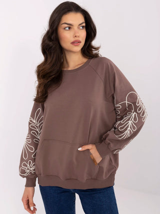 Bluza-RV-BL-9972.10X-ciemny brązowy