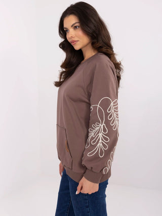 Bluza-RV-BL-9972.10X-ciemny brązowy