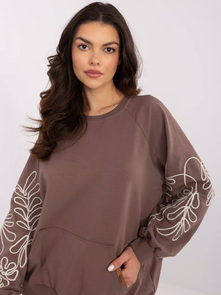 Bluza-RV-BL-9972.10X-ciemny brązowy