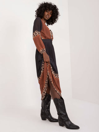 Sukienka-DHJ-SK-11389N.53-brązowy