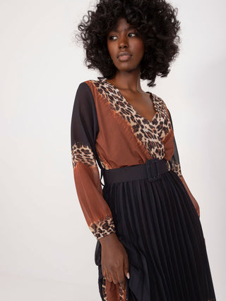 Sukienka-DHJ-SK-11389N.53-brązowy