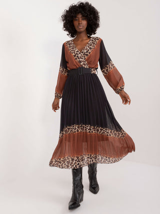 Sukienka-DHJ-SK-11389N.53-brązowy