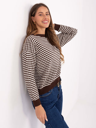 Sweter-IT-SW-93190.15-brązowy