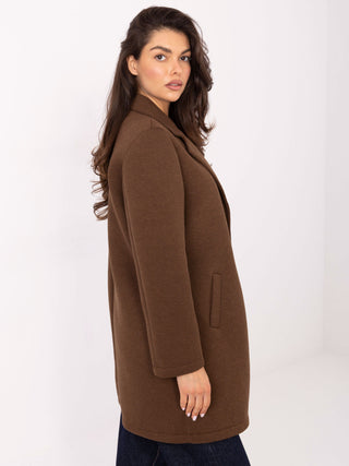 Płaszcz-IT-PL-FL8153.60-brązowy