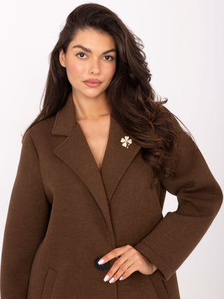 Płaszcz-IT-PL-FL8153.60-brązowy