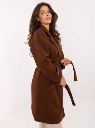 Płaszcz-IT-PL-A9589.58-brązowy