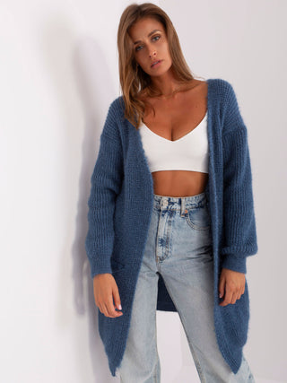 Kardigan-DHJ-SW-1009.09P-ciemny niebieski