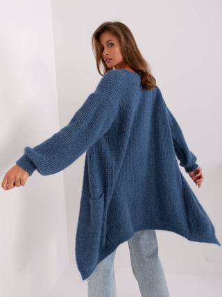 Kardigan-DHJ-SW-1009.09P-ciemny niebieski