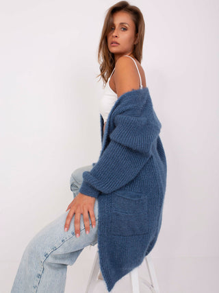 Kardigan-DHJ-SW-1009.09P-ciemny niebieski