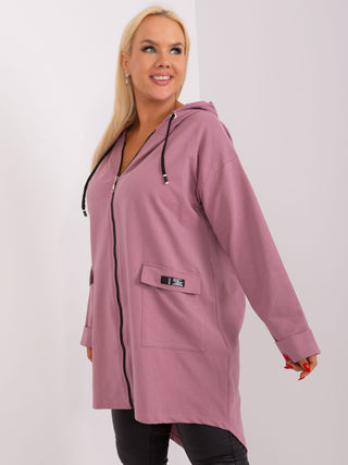Bluza-RV-BL-8271.67-ciemny różowy