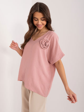 Bluzka-DHJ-BZ-8368.39X-ciemny różowy