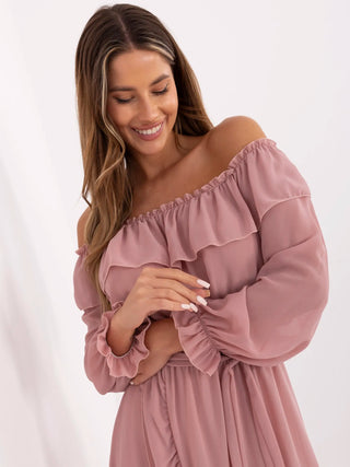 Sukienka-TW-SK-BI-1203.72P-ciemny różowy