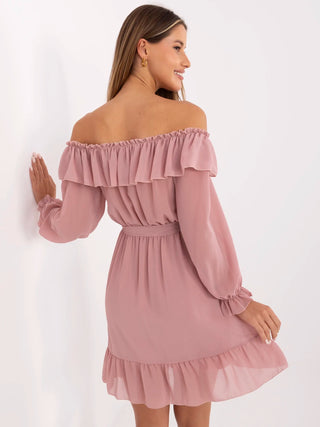 Sukienka-TW-SK-BI-1203.72P-ciemny różowy