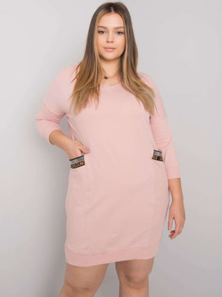 Sukienka-RV-SK-6836.55P-jasny różowy