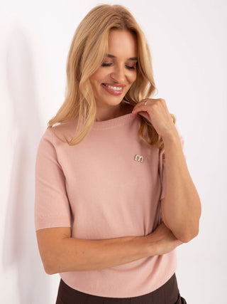 Sweter-PM-SW-Y2508.33-ciemny różowy