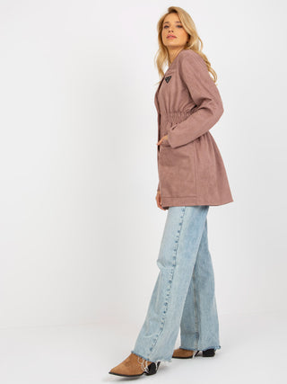 Płaszcz-LK-PL-509128.19-ciemny różowy