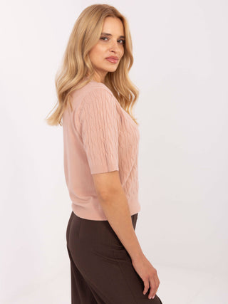 Sweter-PM-SW-N30085.34-ciemny różowy