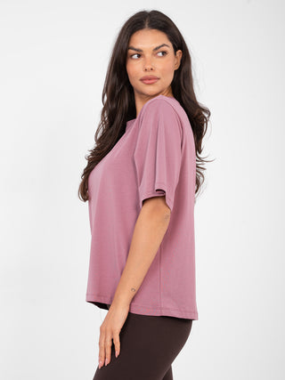 T-shirt-RV-TS-A1089.87-ciemny różowy