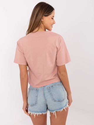 T-shirt-157-TS-0086.60P-ciemny różowy